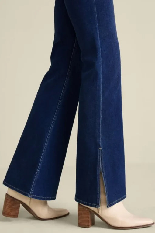 Ultimate Denim Slit Hem Flare Jeans