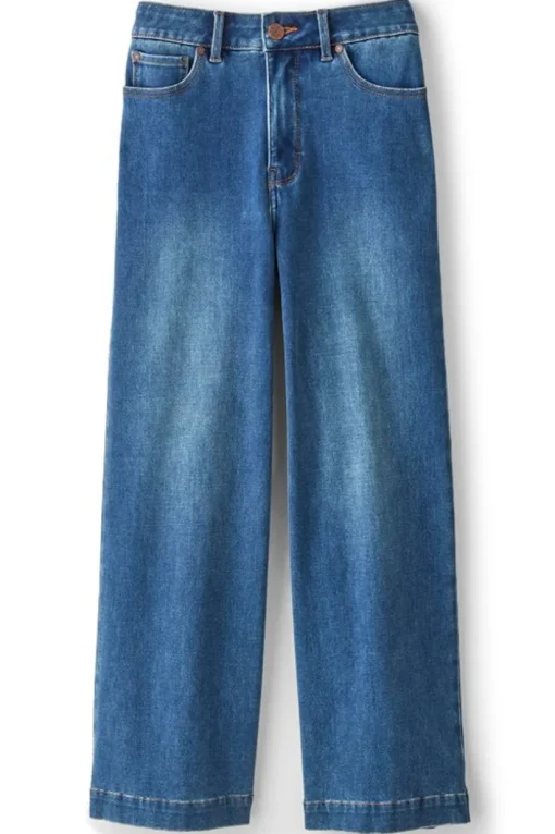 Ultimate Denim Wide Leg Crop Jeans