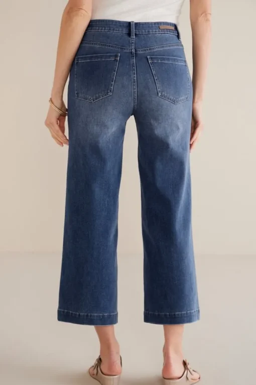 Ultimate Denim Wide Leg Crop Jeans
