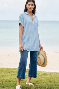 Ultimate Denim Wide Leg Crop Jeans