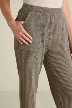 Vala Waffle Pull-On Pants