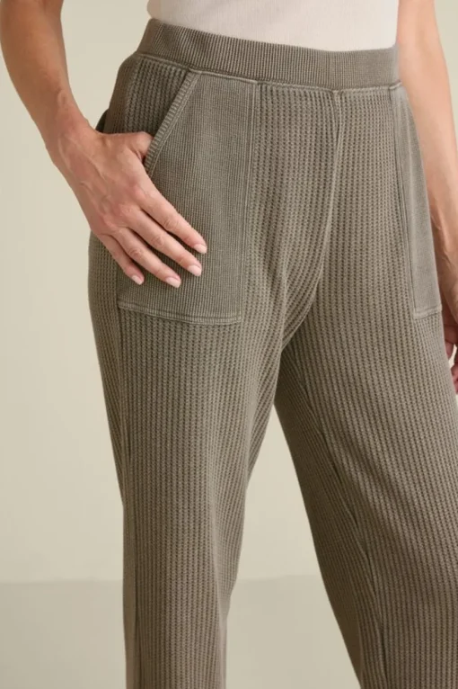 Vala Waffle Pull-On Pants