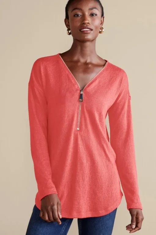 Valentina Zip Sweater