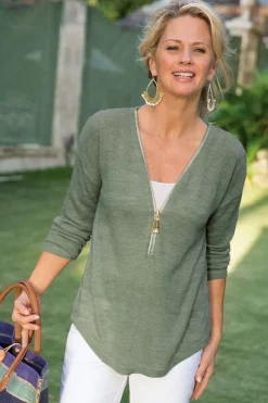 Valentina Zip Sweater