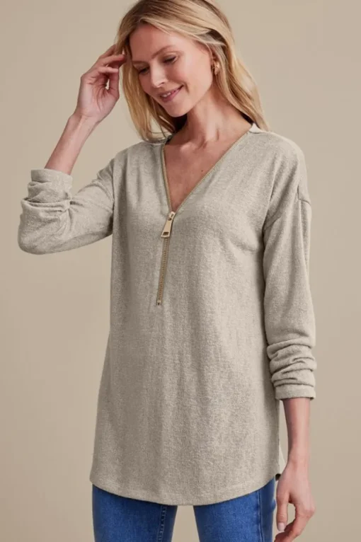 Valentina Zip Sweater
