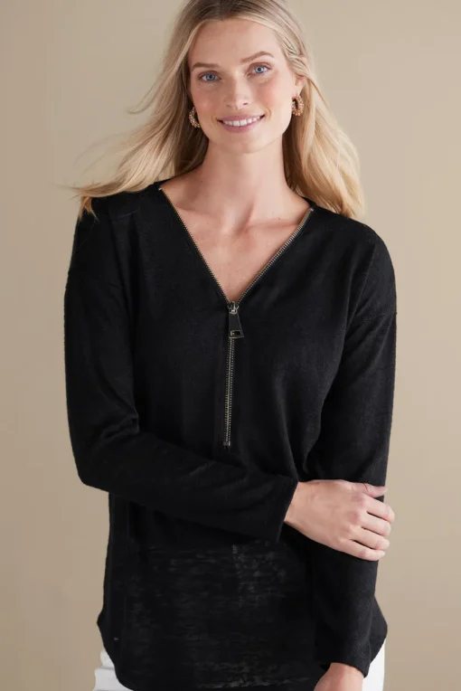 Valentina Zip Sweater