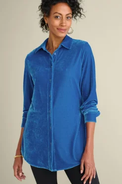 Velvet Boyfriend Tunic Shirt