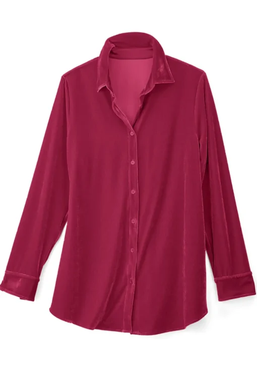 Velvet Boyfriend Tunic Shirt