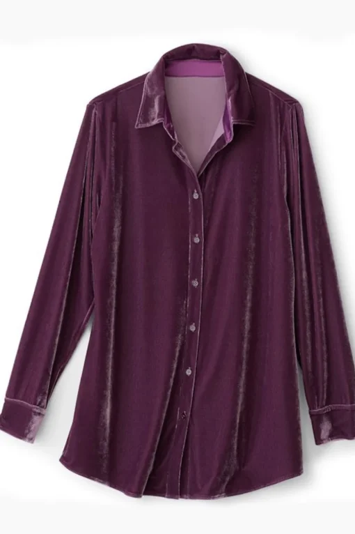 Velvet Boyfriend Tunic Shirt