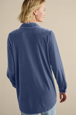 Velvet Boyfriend Tunic Shirt
