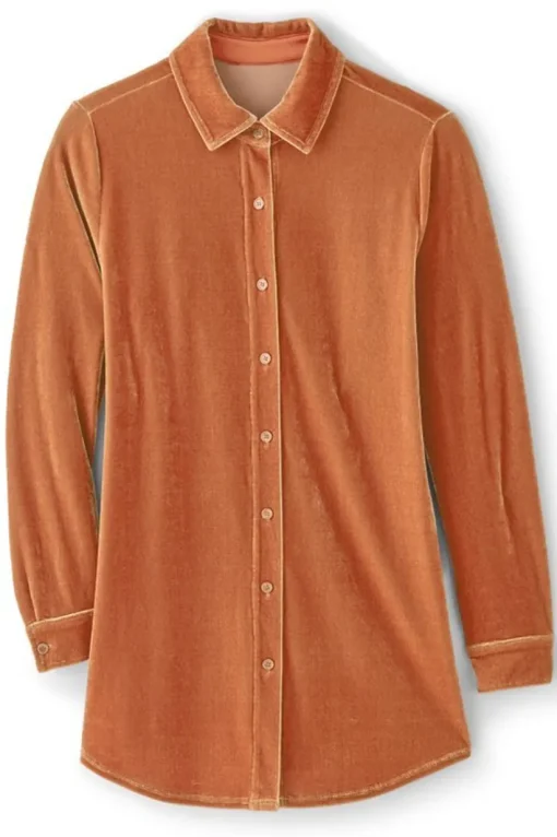 Velvet Boyfriend Tunic Shirt