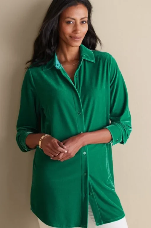 Velvet Boyfriend Tunic Shirt