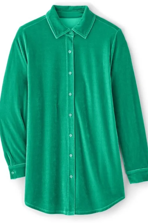 Velvet Boyfriend Tunic Shirt