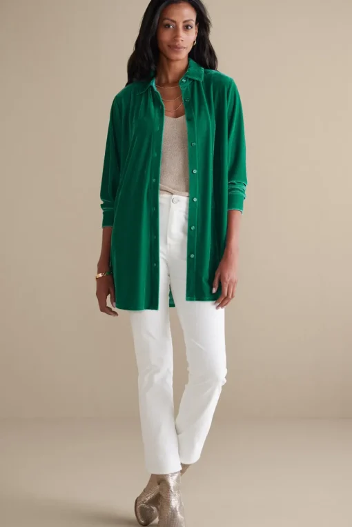 Velvet Boyfriend Tunic Shirt