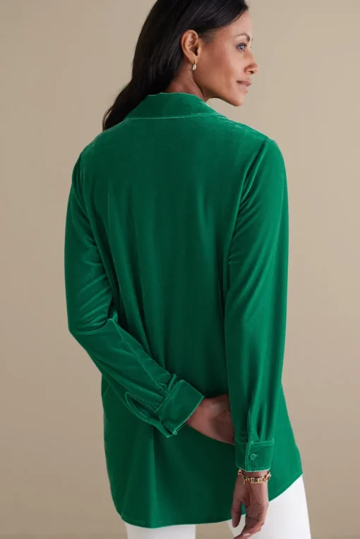 Velvet Boyfriend Tunic Shirt