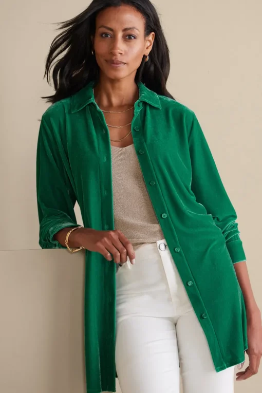 Velvet Boyfriend Tunic Shirt