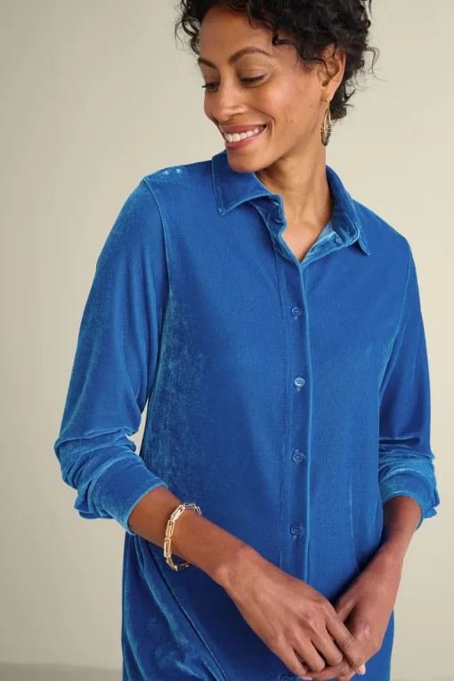Velvet Boyfriend Tunic Shirt