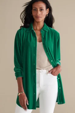 Velvet Boyfriend Tunic Shirt