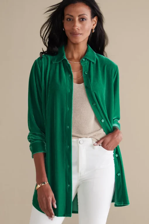 Velvet Boyfriend Tunic Shirt