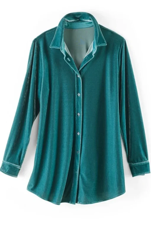 Velvet Boyfriend Tunic Shirt