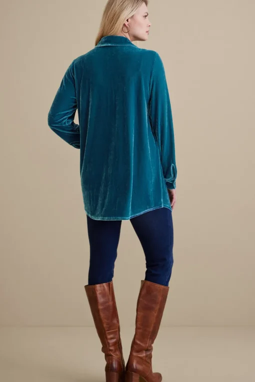 Velvet Boyfriend Tunic Shirt