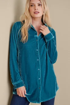 Velvet Boyfriend Tunic Shirt