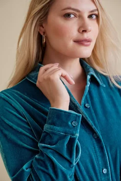 Velvet Boyfriend Tunic Shirt