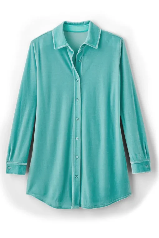Velvet Boyfriend Tunic Shirt
