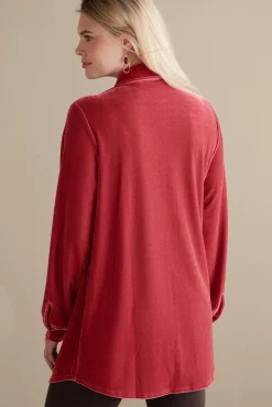 Velvet Boyfriend Tunic Shirt