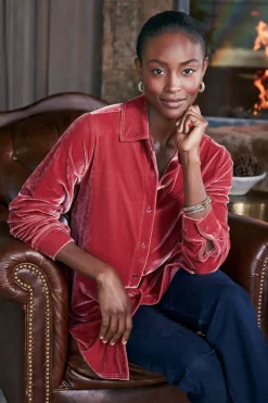 Velvet Boyfriend Tunic Shirt