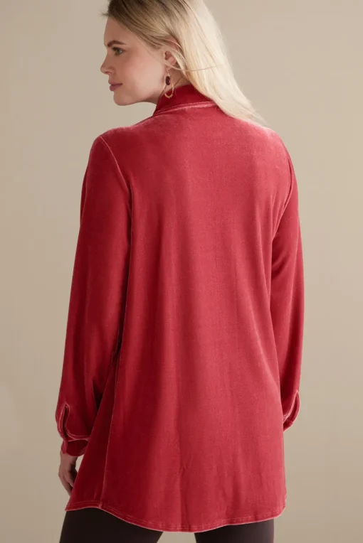 Velvet Boyfriend Tunic Shirt