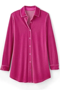 Velvet Boyfriend Tunic Shirt