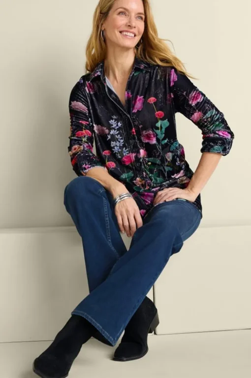 Velvet Boyfriend Tunic Shirt