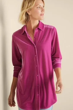 Velvet Boyfriend Tunic Shirt