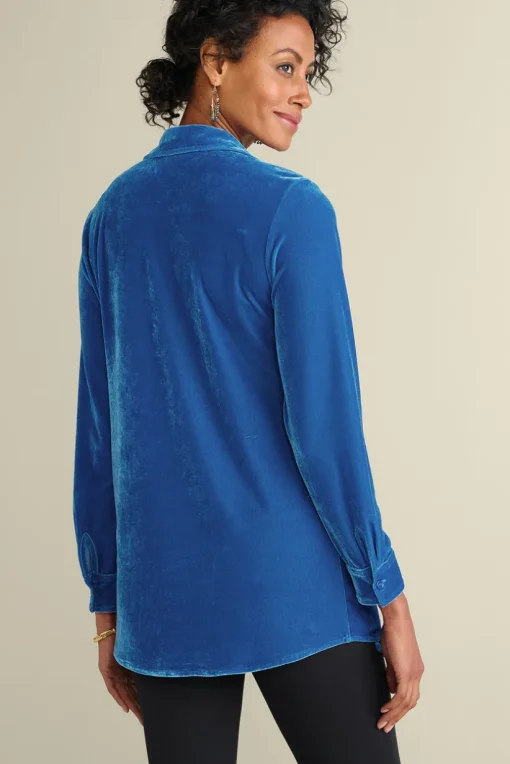 Velvet Boyfriend Tunic Shirt