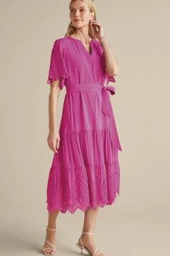 Verena Eyelet Midi Dress
