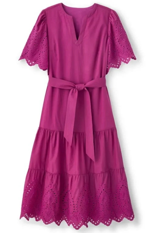 Verena Eyelet Midi Dress