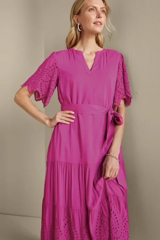 Verena Eyelet Midi Dress
