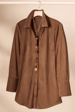 Vida Faux Suede Tunic