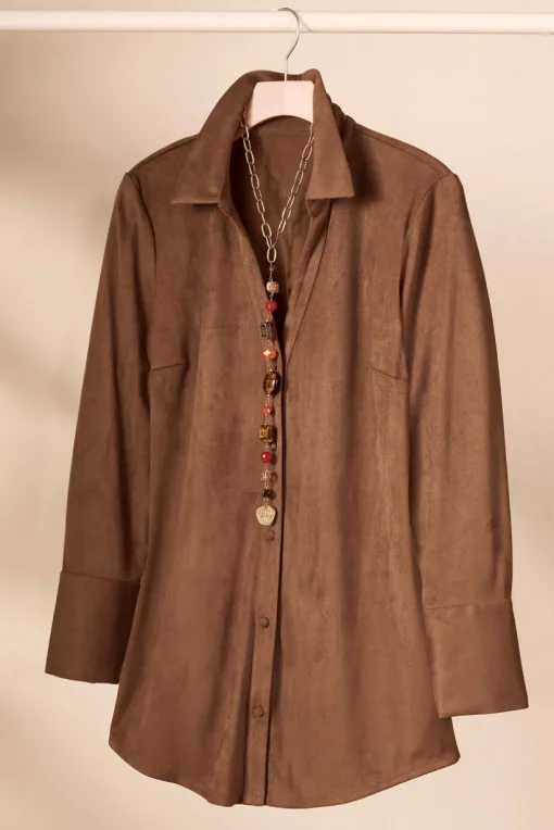 Vida Faux Suede Tunic