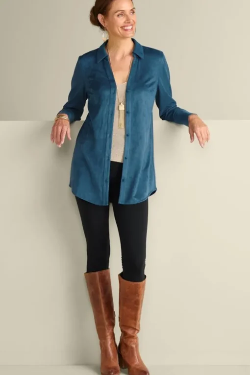 Vida Faux Suede Tunic
