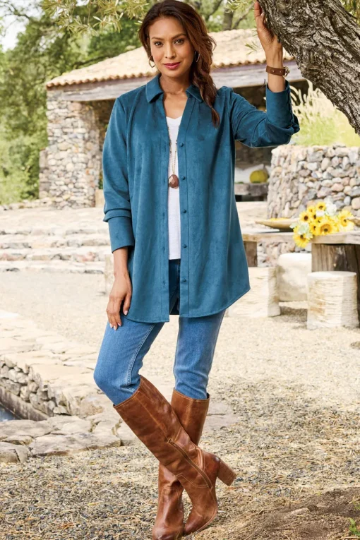 Vida Faux Suede Tunic