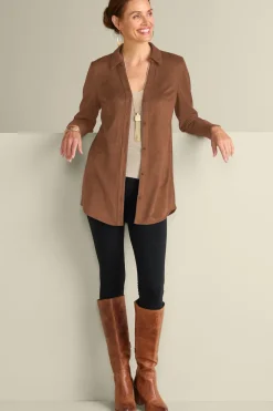 Vida Faux Suede Tunic