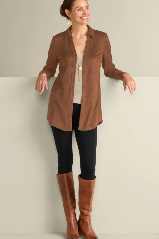 Vida Faux Suede Tunic