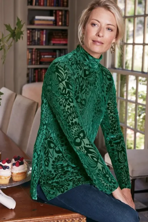 Walden Velvet Turtleneck