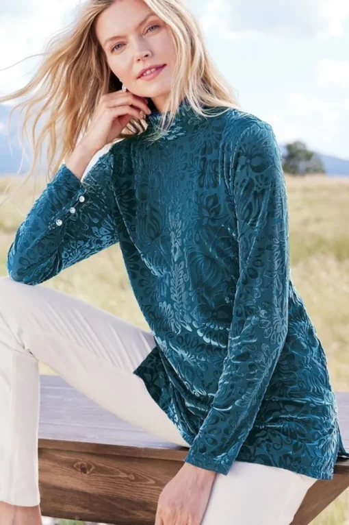 Walden Velvet Turtleneck