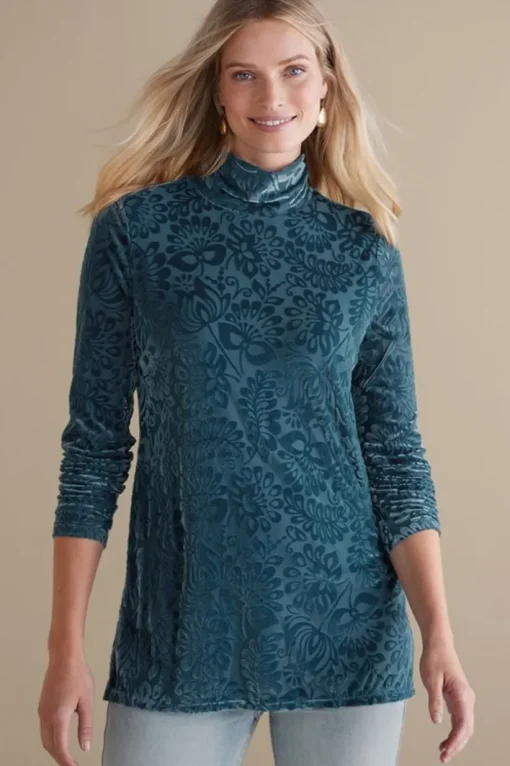Walden Velvet Turtleneck