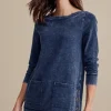 Washed Make It Snappy Pullover