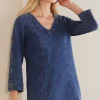 Wilma Washed Knit Denim Tunic