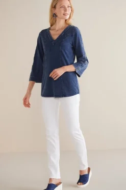 Wilma Washed Knit Denim Tunic